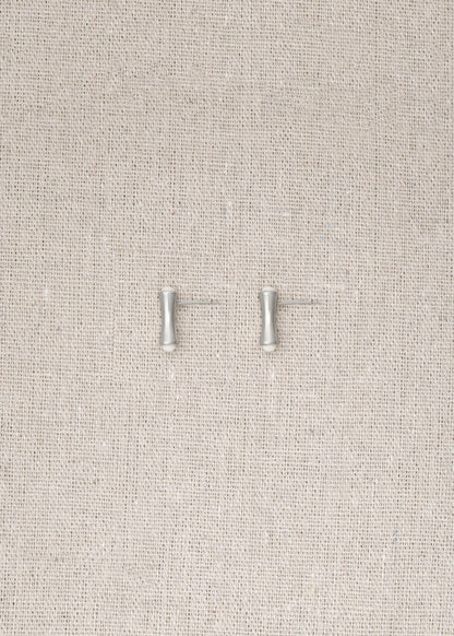 RIVERLAKE Cove Studs in Ox Bone showcasing elegant design with a smooth, natural finish and subtle texture.