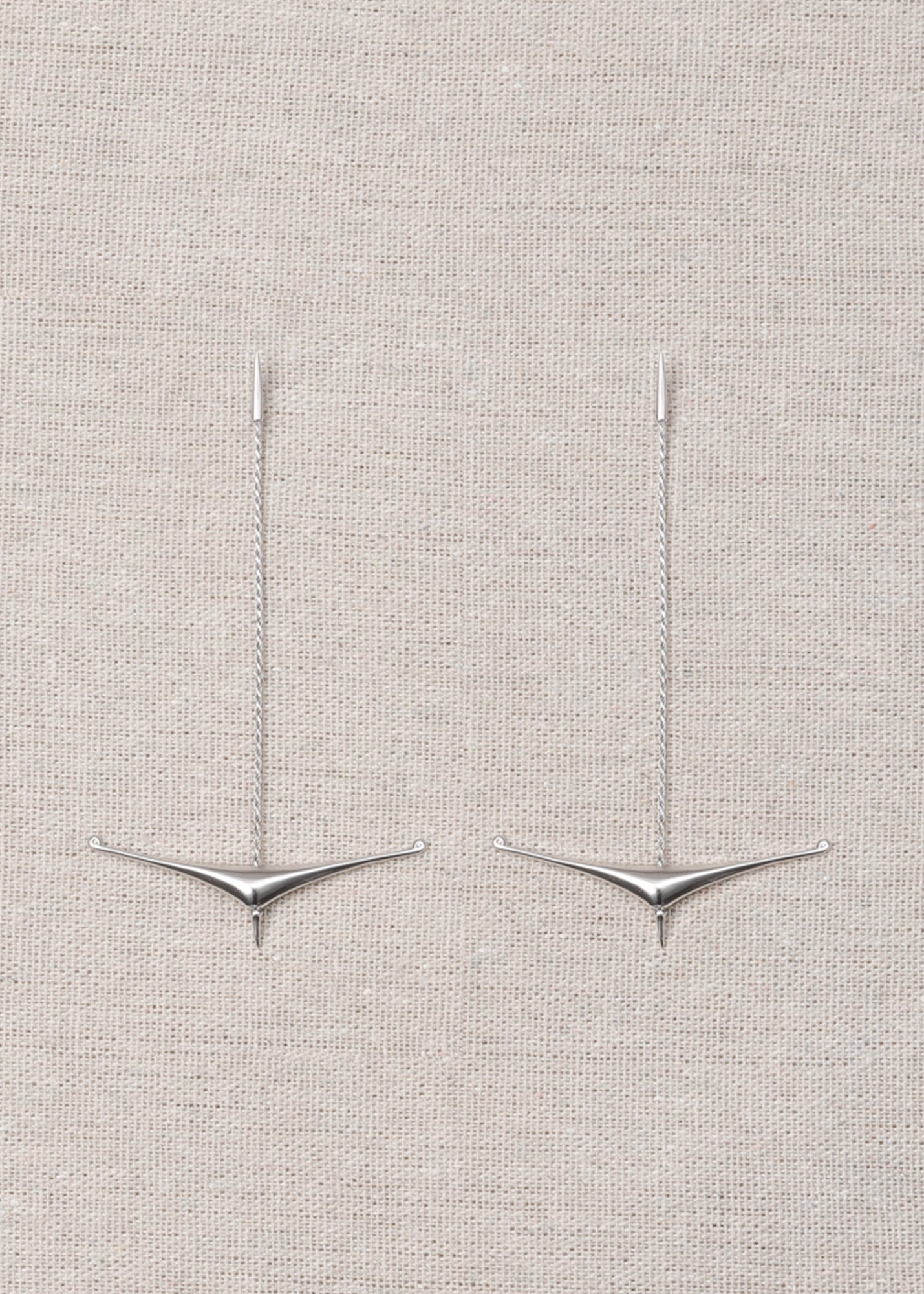 Long Drift Anchor Dangle Earrings - RIVERLAKE