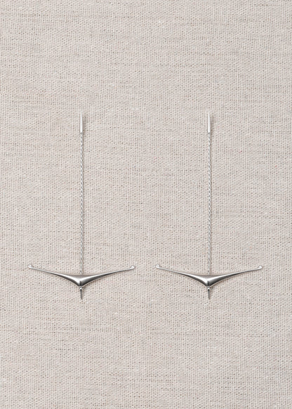 Long Drift Anchor Dangle Earrings - RIVERLAKE