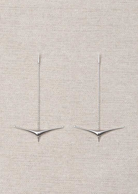 Long Drift Anchor Dangle Earrings - RIVERLAKE