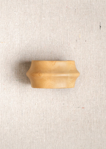 Aurelian Cuff in Boxwood by RIVERLAKE, showcasing a unique design with rich green hues and intricate craftsmanship.