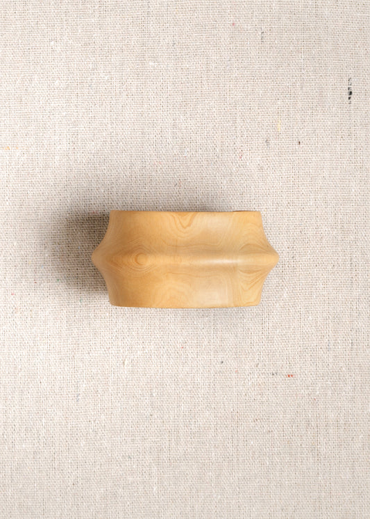 Aurelian Cuff in Boxwood by RIVERLAKE, showcasing a unique design with rich green hues and intricate craftsmanship.