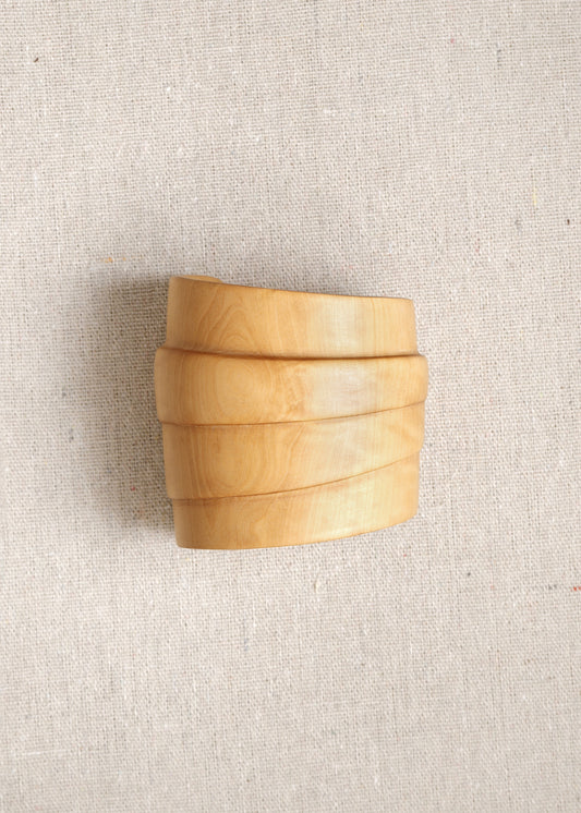 RIVERLAKE Strata Cuff in Boxwood, showcasing a sleek, modern design with a vibrant green hue and textured finish.