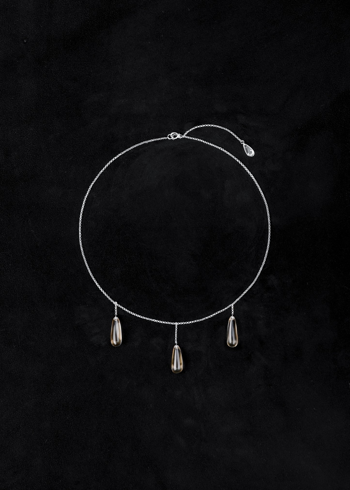 Tear Necklace in Citrine - RIVERLAKE