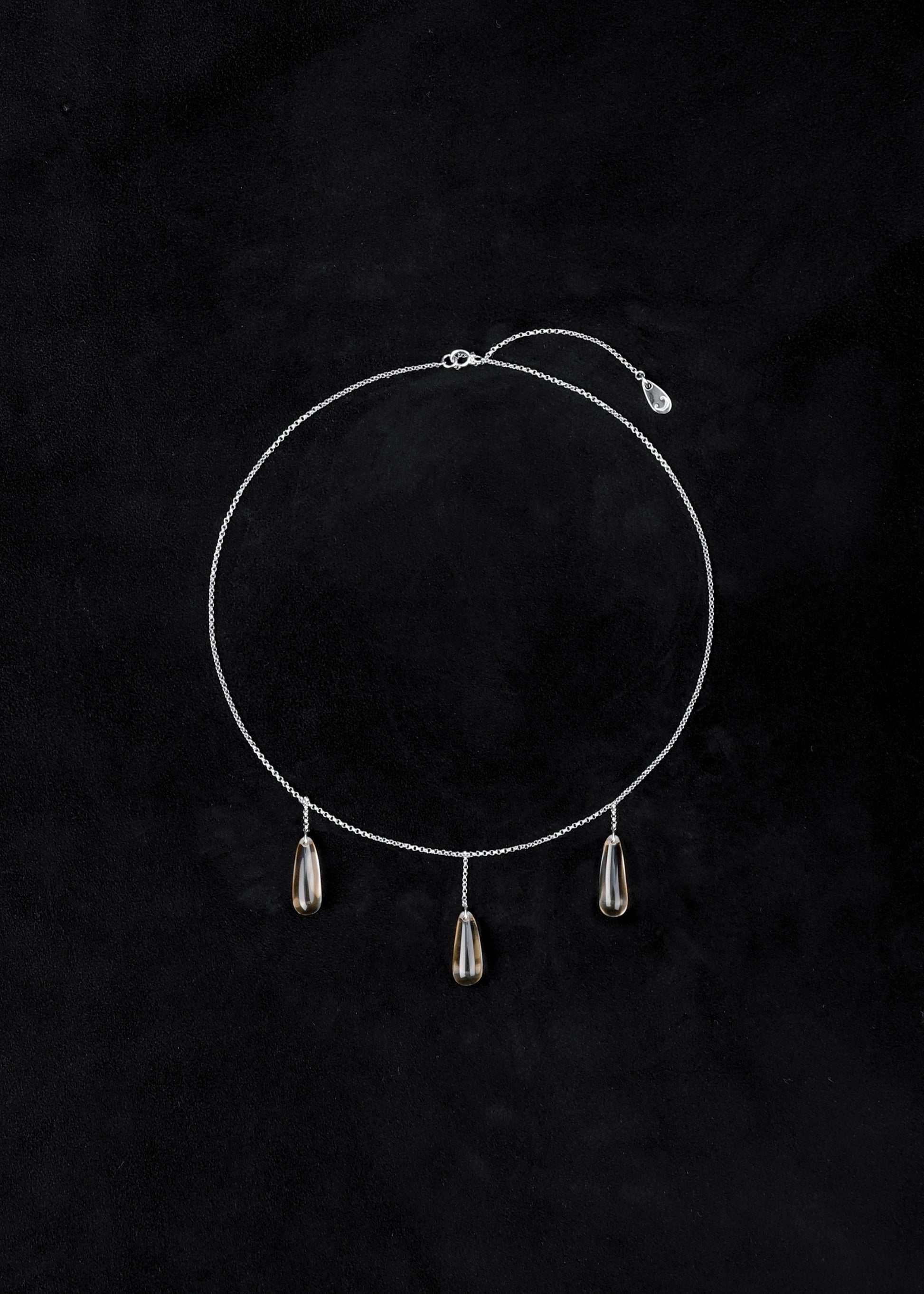 Tear Necklace in Citrine - RIVERLAKE