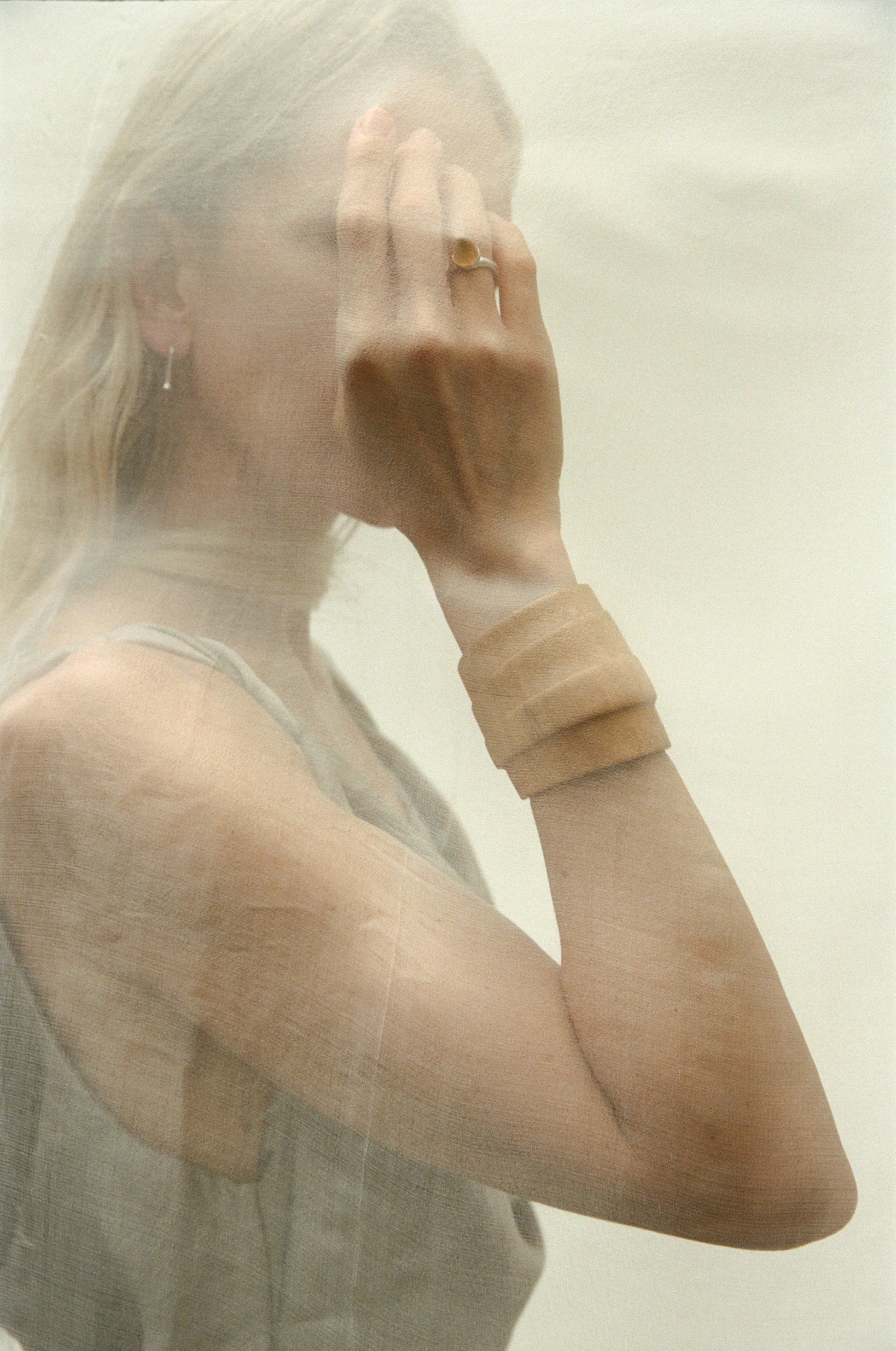 RIVERLAKE Strata Cuff in Boxwood, featuring a sleek design and rich green color, displayed against a neutral background.