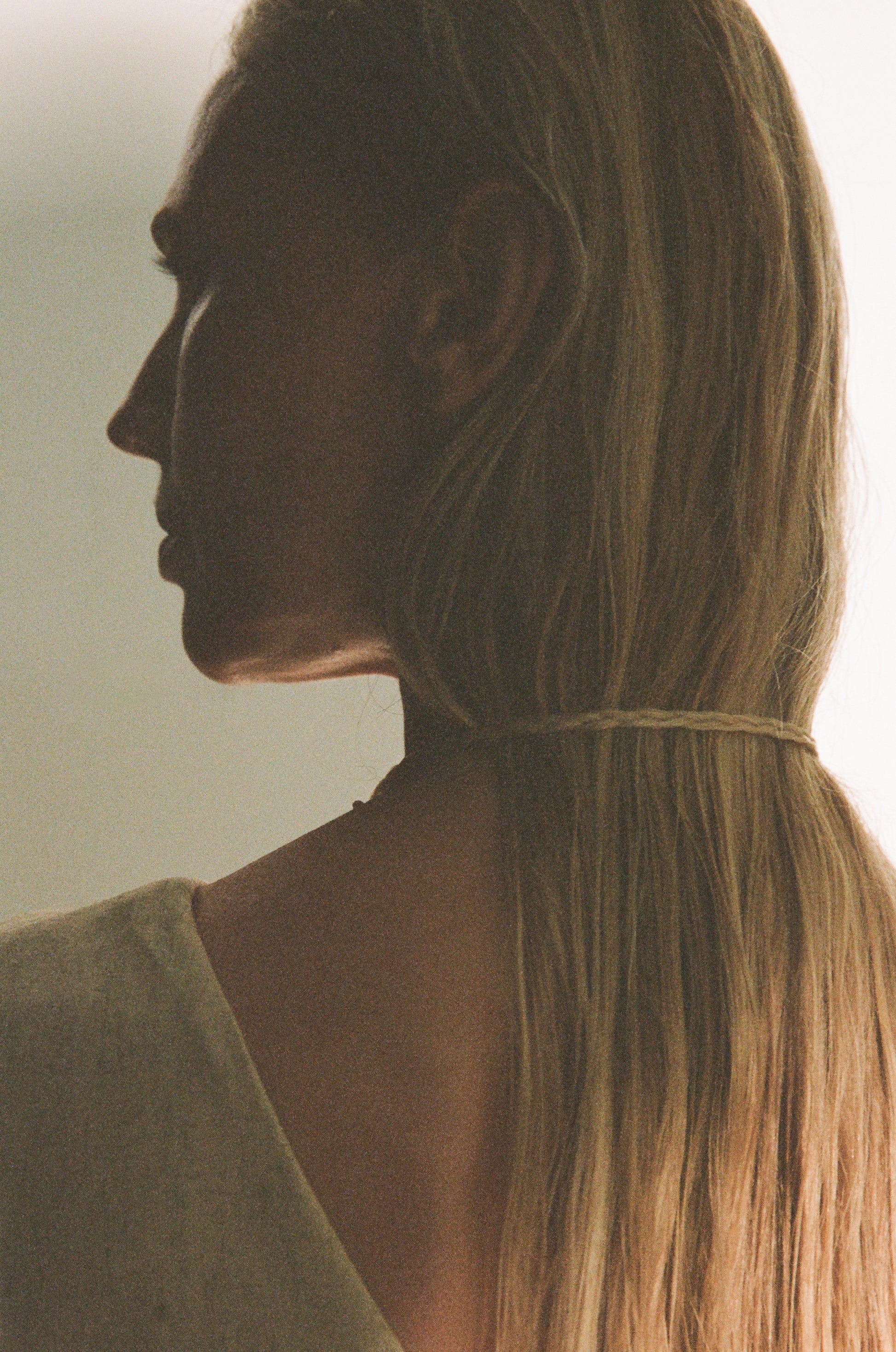 Silver crescent necklace by RIVERLAKE with a delicate chain and minimalist design, showcasing a polished crescent pendant.