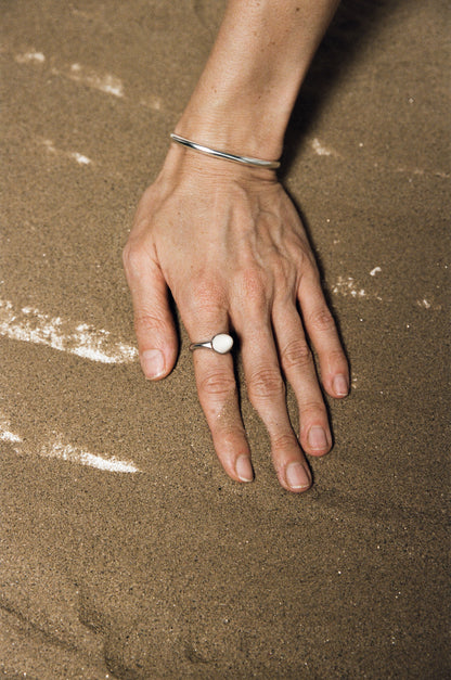 RIVERLAKE Gleam Wrist Cuff featuring a sleek design with shimmering accents and a comfortable fit.