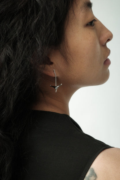 Short Drift Anchor Dangle Earrings - RIVERLAKE