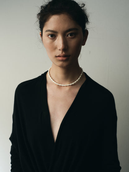 Simple Cone Necklace in Antler by RIVERLAKE, featuring a sleek cone pendant and delicate chain design.
