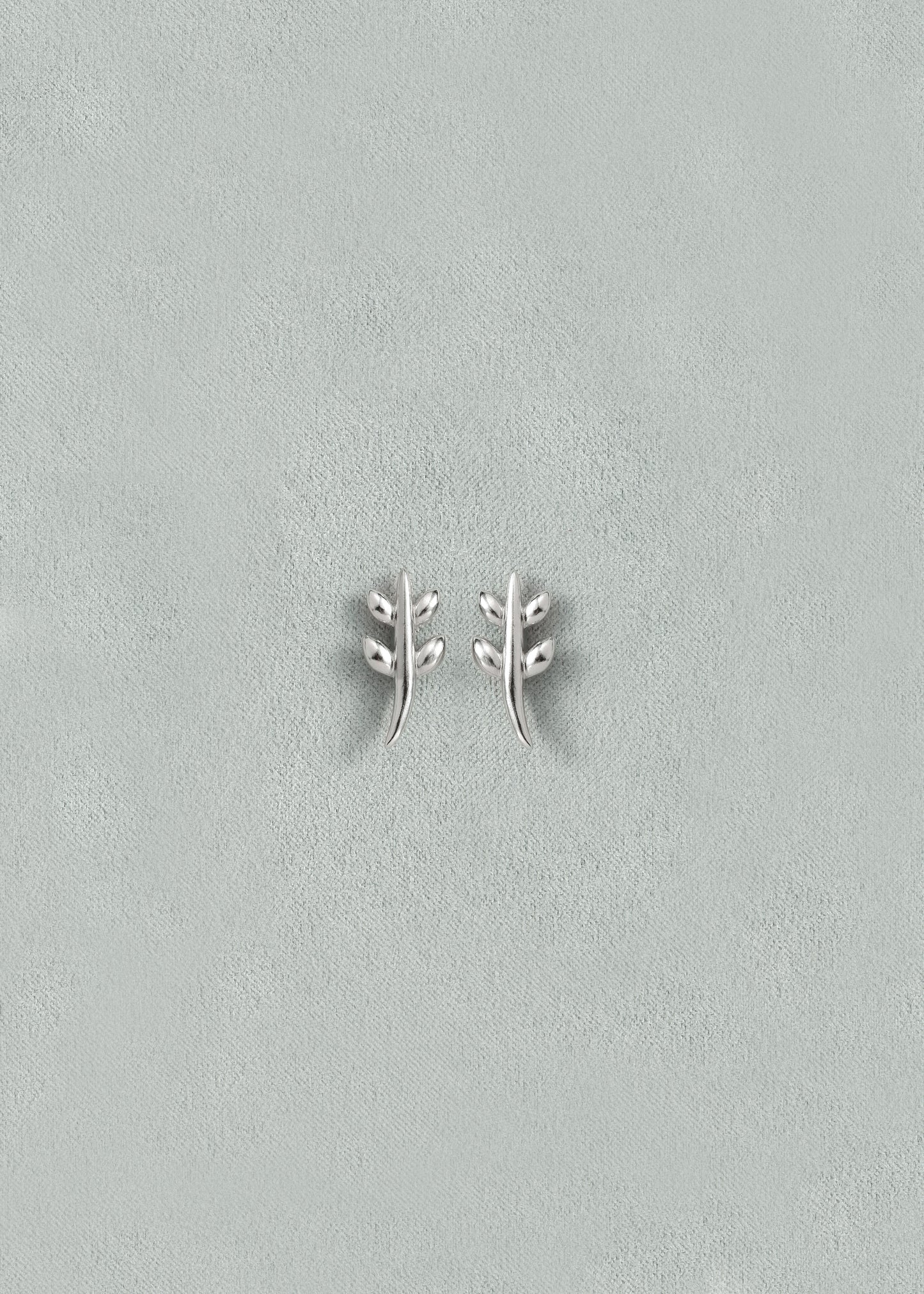 RIVERLAKE Leaf Spirit Earrings featuring intricate leaf designs in silver, perfect for adding elegance to any outfit.