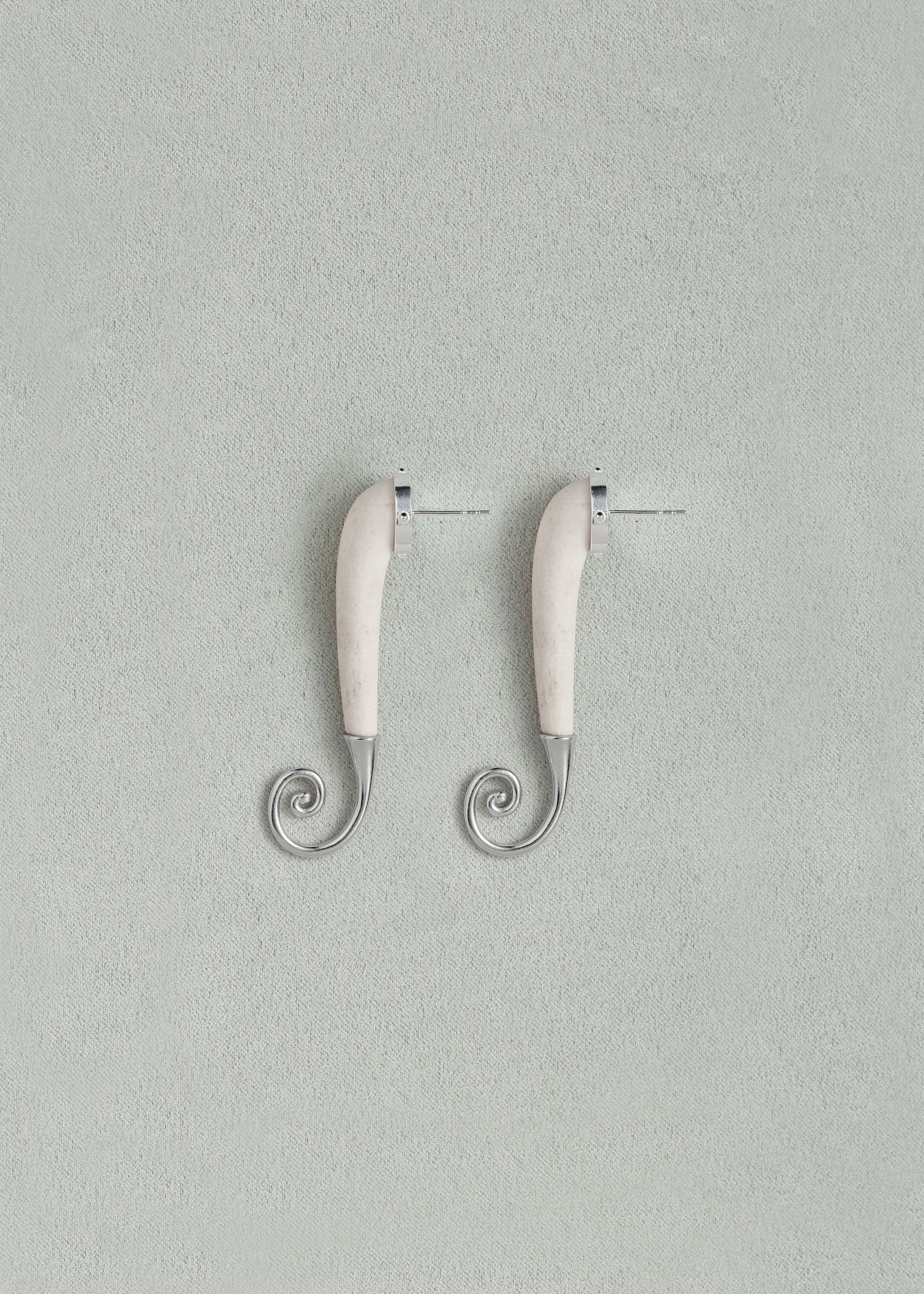 RIVERLAKE Lively Earrings in Antler featuring a unique, natural design with earthy tones and lightweight construction.