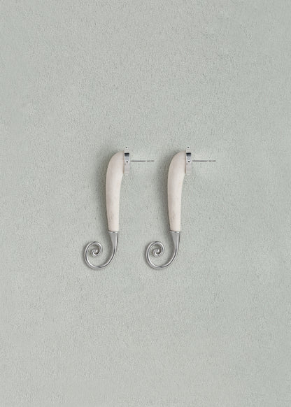 RIVERLAKE Lively Earrings in Antler featuring a unique, natural design with earthy tones and lightweight construction.