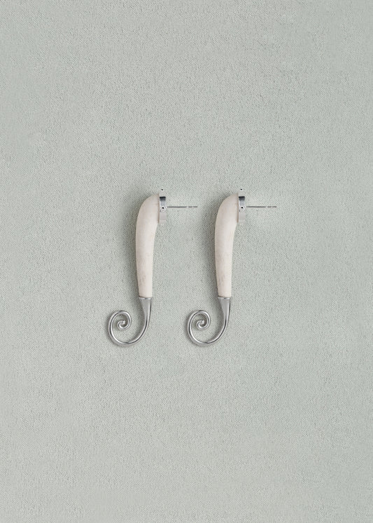 RIVERLAKE Lively Earrings in Antler featuring a unique, natural design with earthy tones and lightweight construction.