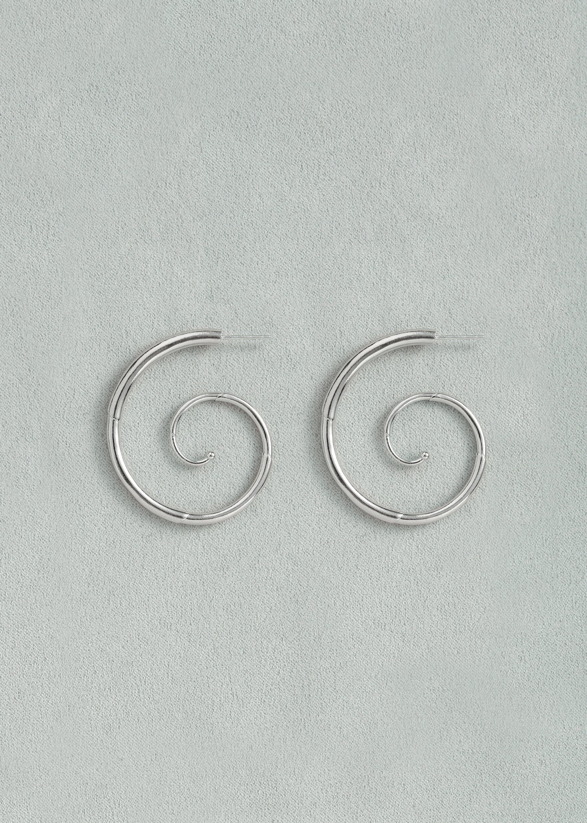 Delicate RIVERLAKE Tendril Earrings featuring intricate, flowing designs in silver, perfect for elegant occasions.
